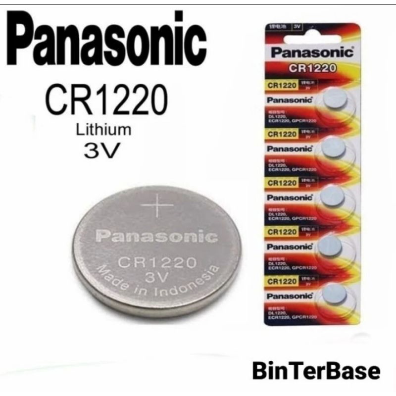 Baterai Panasonic CR 1220/Cr1220 Lithium 3V