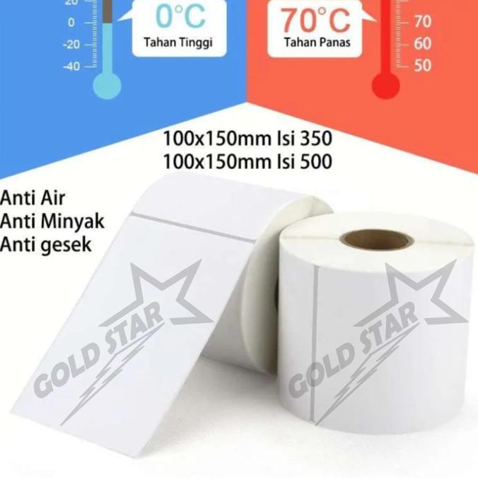 

siap kirim] Kertas Label Thermal Paper Sticker Label Barcode Stiker Resi Tempel