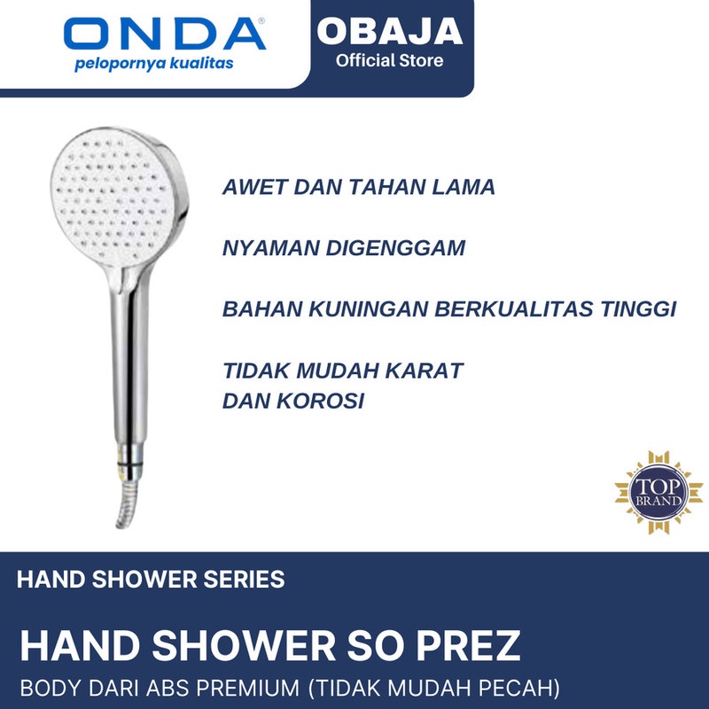 Onda Hand Shower SO PREZ / Hand Shower Onda / Shower Mandi SO PREZ Onda