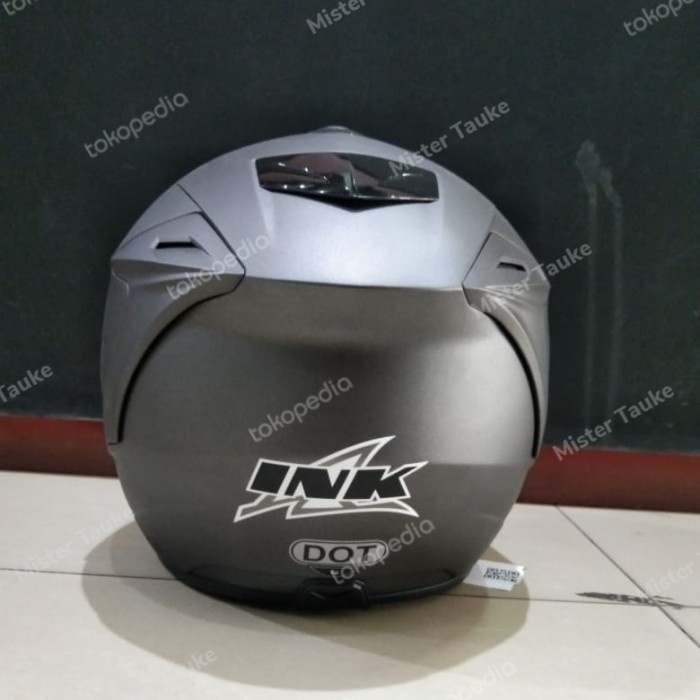 Helm Ink Dynamic Gun Metal Doft/Abu Abu Dop Original