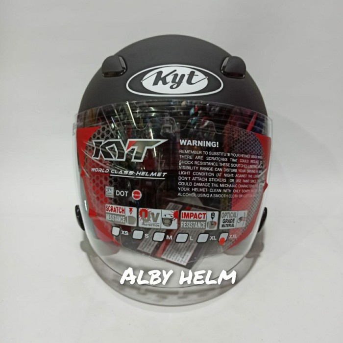 HELM KYT DJ MARU SOLID XL XXL