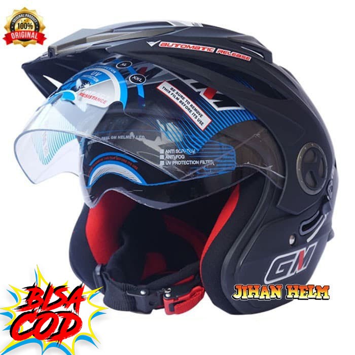 Helm / Helm Gm / Helm Gm New Imprezza Black Doft Termurah