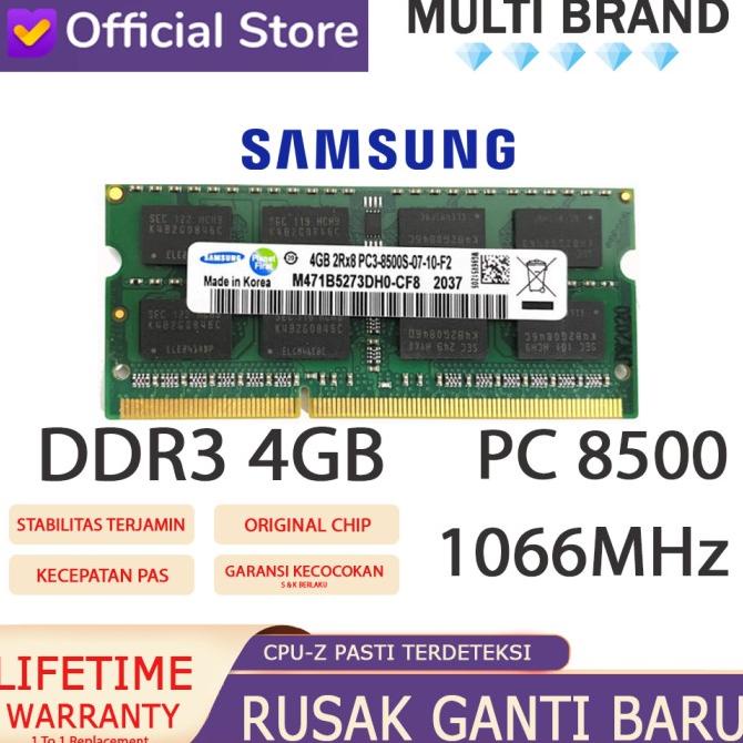 Ram Laptop Samsung Ddr3 4Gb 8500/1066Mhz Ori Ram Nb Ddr3 4Gb 1066Mhz