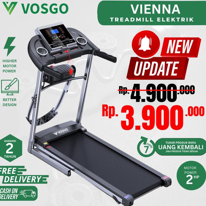 Alat Fitness Treadmill Elektrik Vienna Vosgo 2 HP Garansi 2 Tahun
