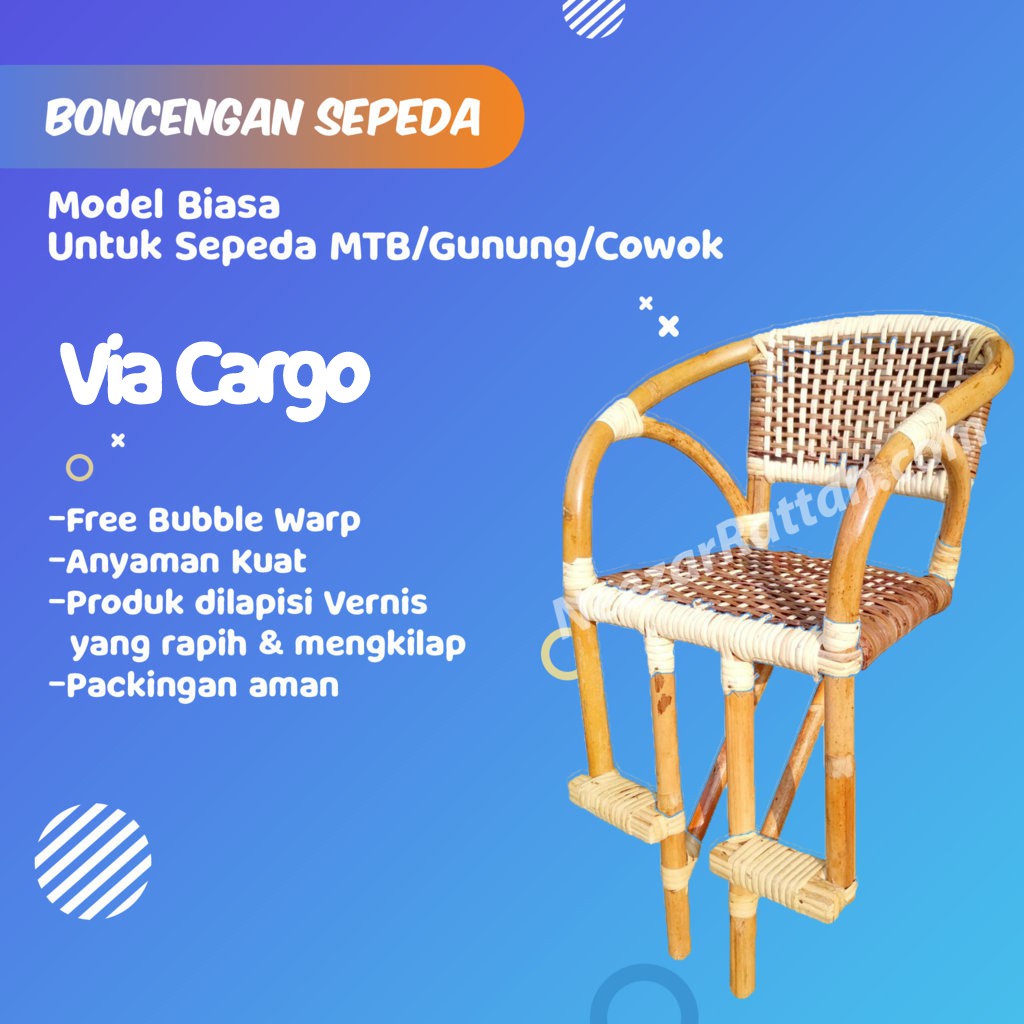 ' kursi boncengan sepeda anak depan mtb, polygon, gunung murah rotan
