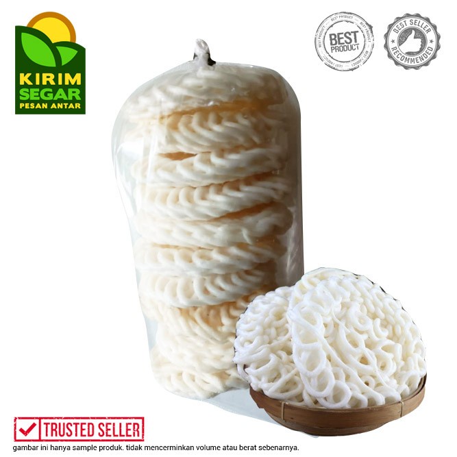 

' kerupuk putih warung/warteg matang/kerupuk/garing gurih isi 10pcs