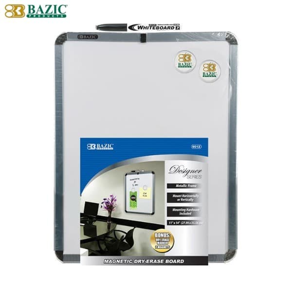 

Bazic Magnetic Dry Erase Board 11"X14" - Papan Tulis Magnet Berkualitas