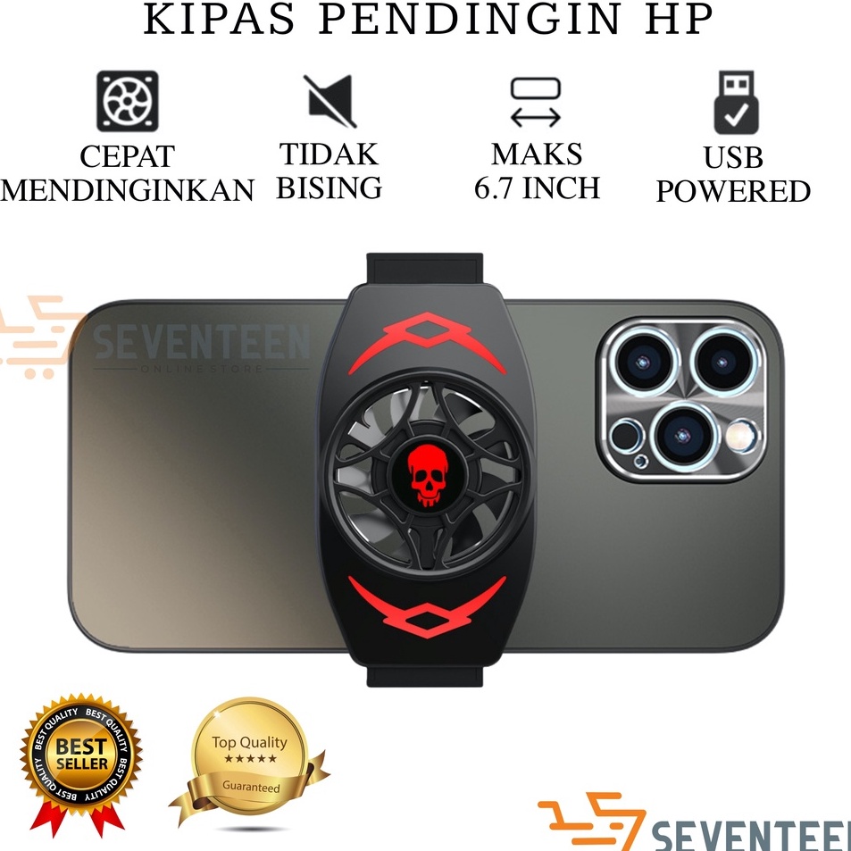 Harga Termurah SEVENTEEN KIPAS ANGIN PENDINGIN HP X13 KIPAS HANDPHONE PENDINGIN HP GAMING X13 KIPAS 