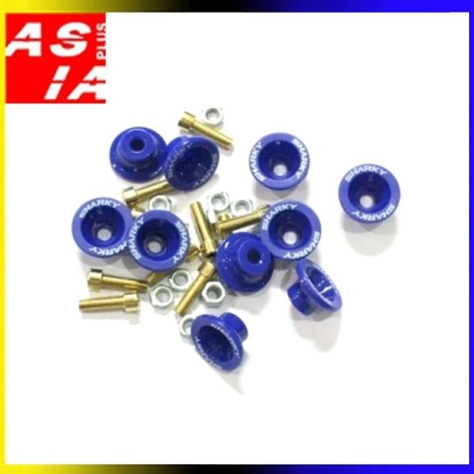 Monel Bonus Baut A7L Variasi Motor Gaul Original Sharky Biru Isi 10Pcs Original