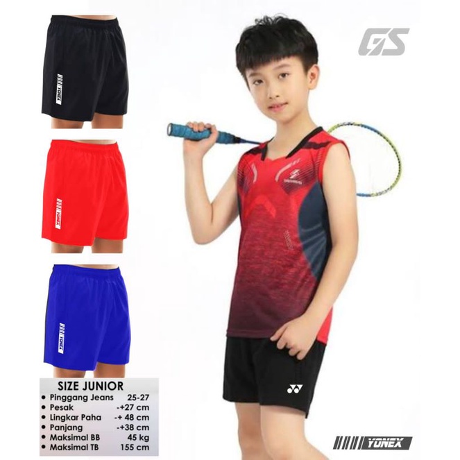 Celana pendek olahraga badminton junior celana bawahan anak terbaru
