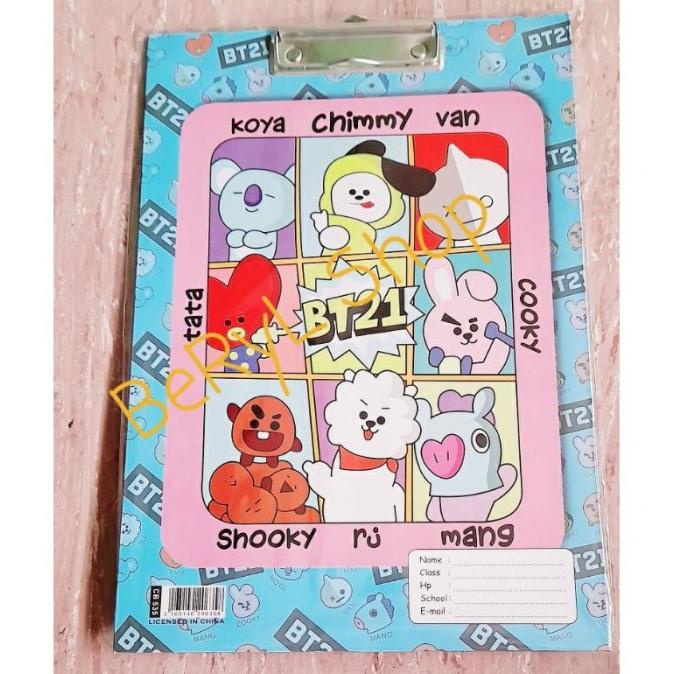 

Papan Jalan Ujian + papan tulis karakter BT21 + spidol