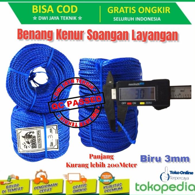 Produk Unggulan] Benang Kenur Tambang Tali Layangan Sendaren Koang Sawangan Gapangan