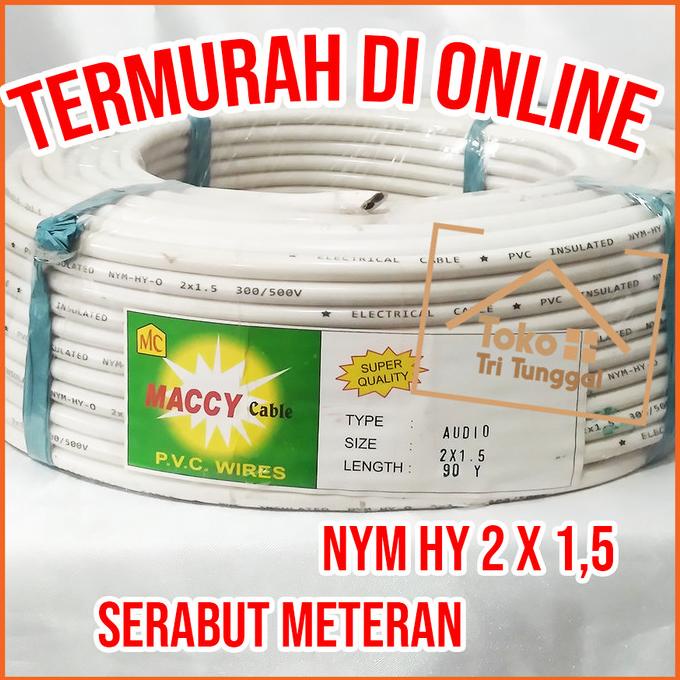 &<&<&<&] Kabel NYM HY 2 x 1.5 Serabut Listrik Meter Meteran
