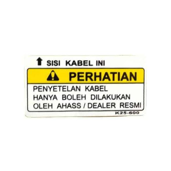 

TERMURAH LABEL CBS CAUTION 87514K25600 .