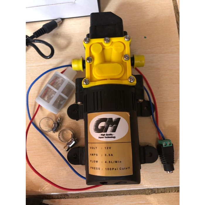 Paket Adaptor 3A + GM Pompa Dinamo 100PSI Pompa DC Steam Motor Mobil terlaris