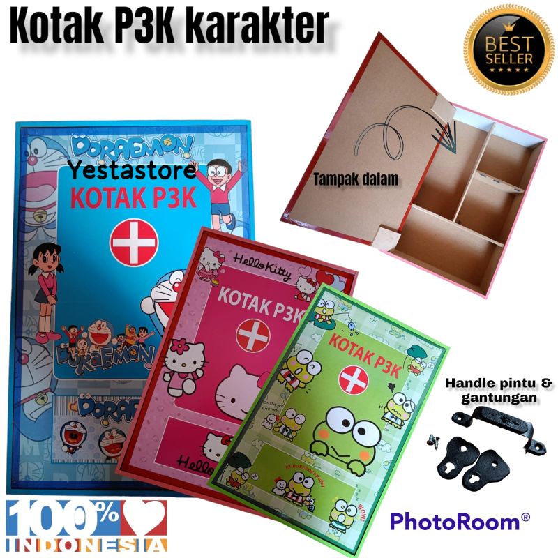 TEMPAT PENYIMPANAN OBAT KOTAK P3K KARAKTER