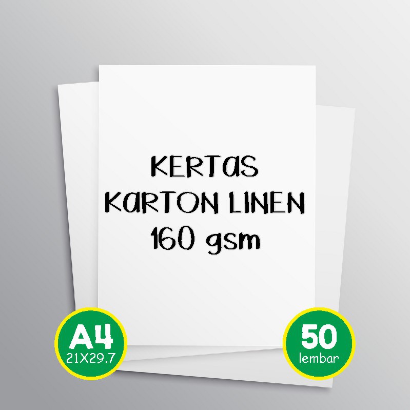 

Kertas Linen Jepang Uk. A4 Cocok Unt. Sertifikat Kartu Ucapan Dll (1 Pak Isi 50 Lembar)