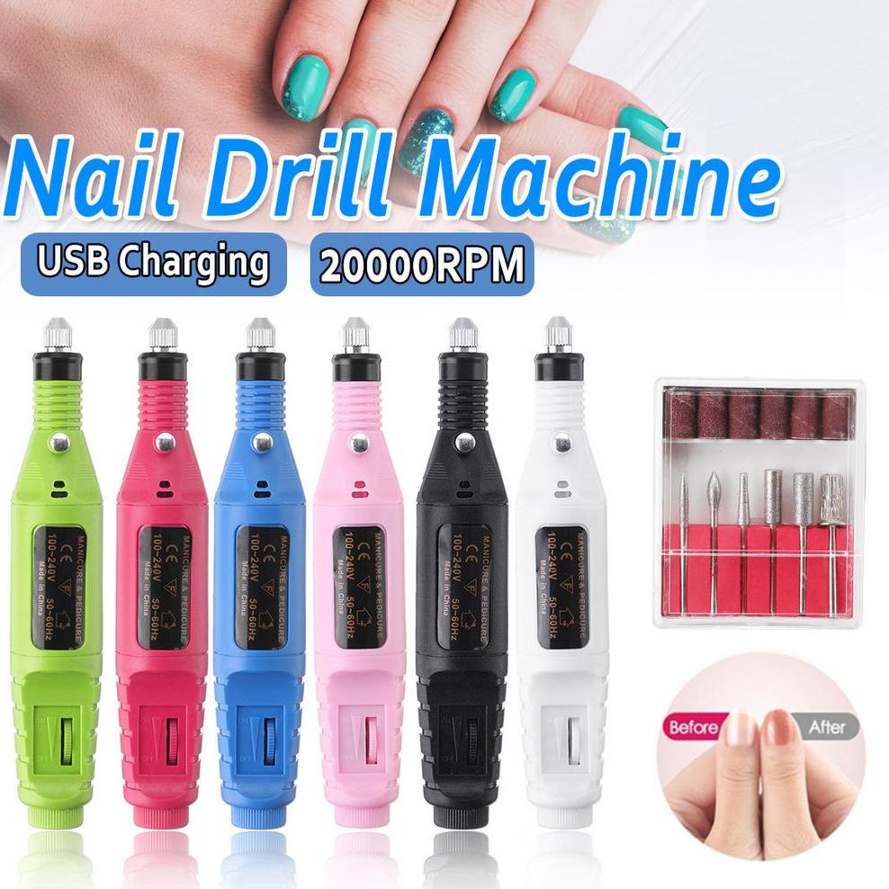 Belanja Bor Mini / Bor Mini Listrik / Drill Nail Art / Bor Kecil / Nail Drill / Alat Porting / Kikir