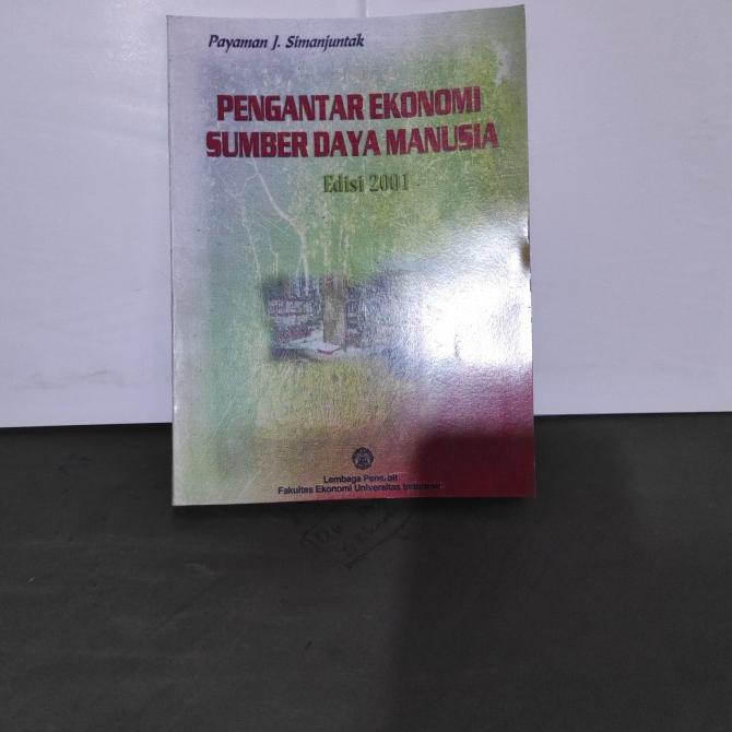 best seller] pengantar ekonomi sumber daya manusia payaman simanjuntak