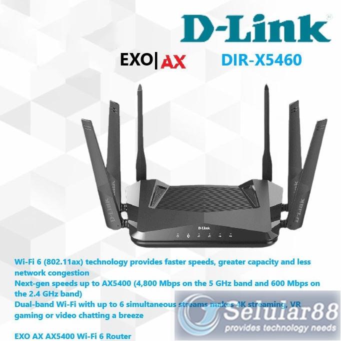 D-Link Dir-X5460 Exo Ax Ax5400 Wifi 6 Router Dirx5460 Wireless Gigabit Original