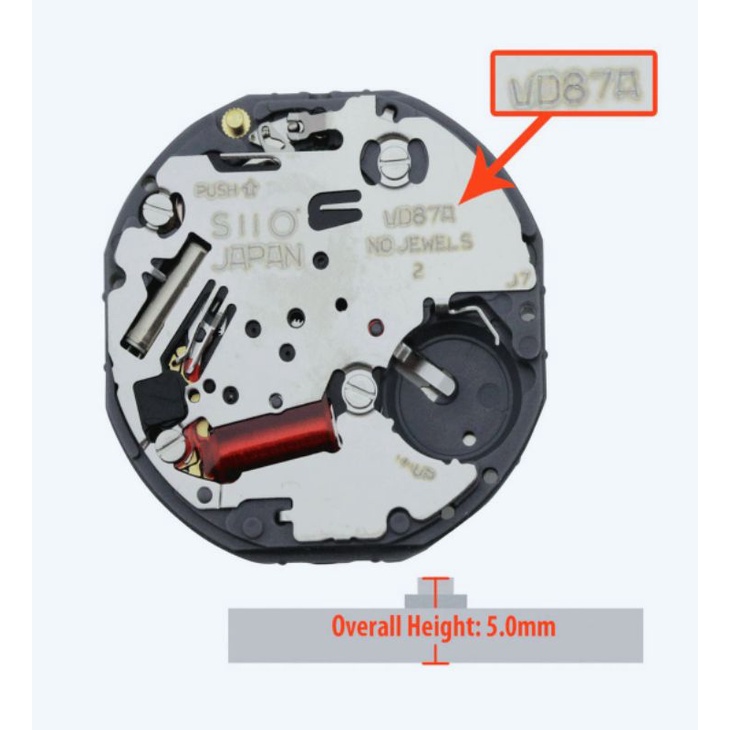 mesin jam tangan Seiko Vd87A original