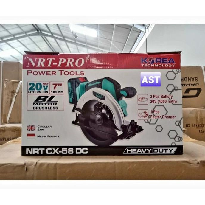 Kualitas terbaik] MESIN CIRCULAR SAW CORDLESS CX-58 DC / NRT PRO