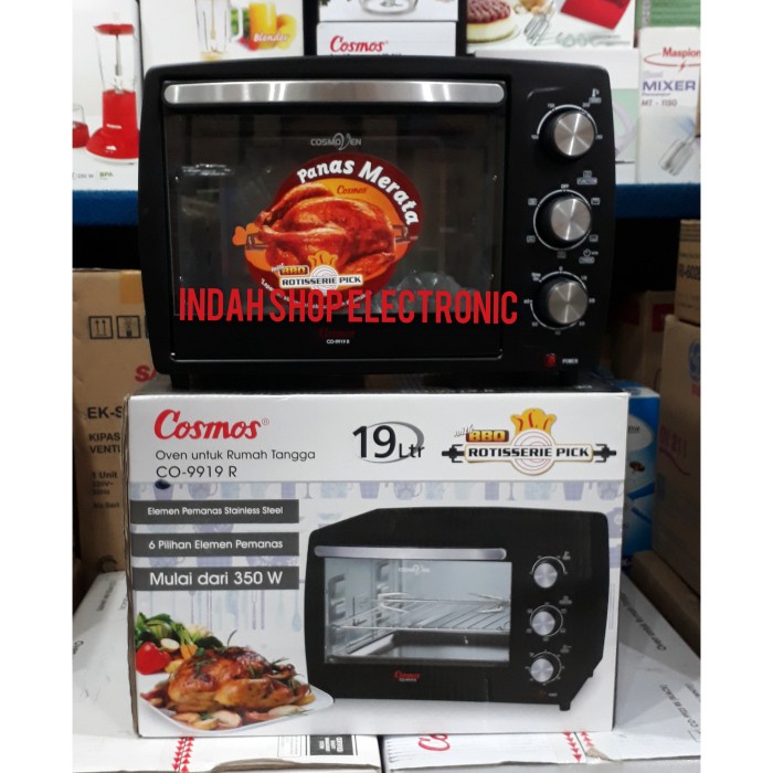 Oven Listrik Cosmos Co 9919R/Cosmos Oven Listrik Co9919R Kapasitas 19L