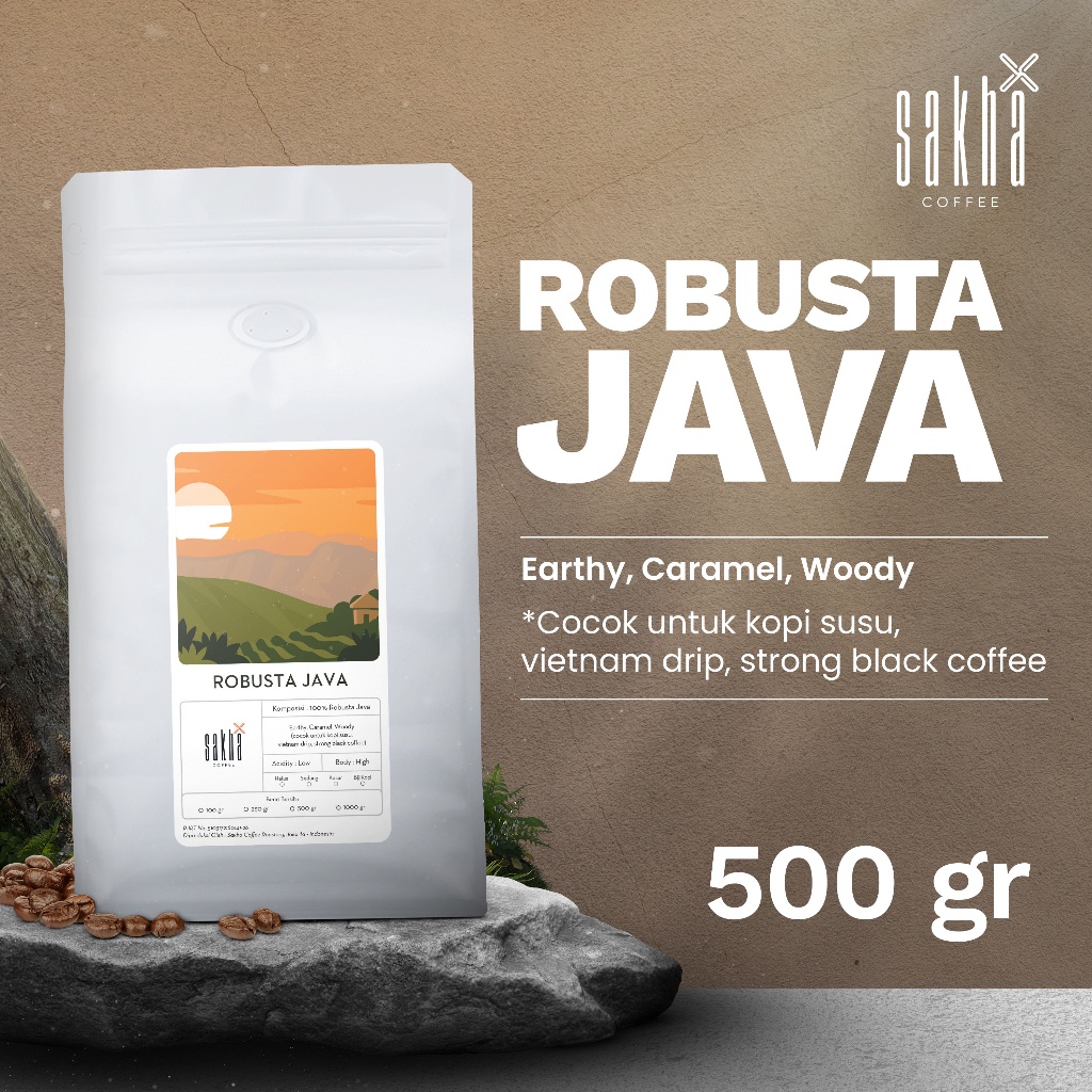 

Biji Kopi Bubuk Fine Robusta Java Espresso Coffee Roast Beans Single Origin Coffe Bean Roaster Sakha