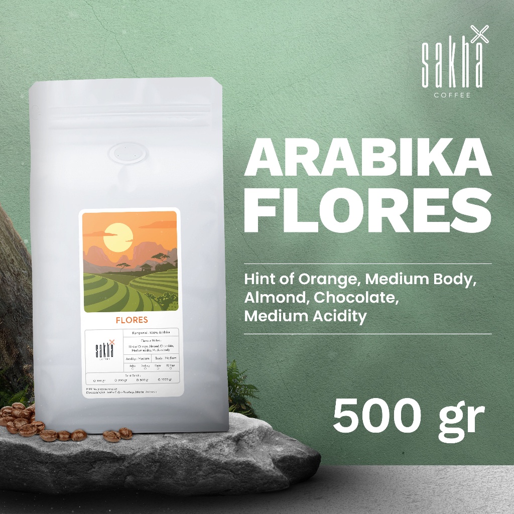 

Biji Kopi Bubuk Arabika Flores Bajawa Arabica Coffee Beans Single Origin Roast Bean Espresso Dan