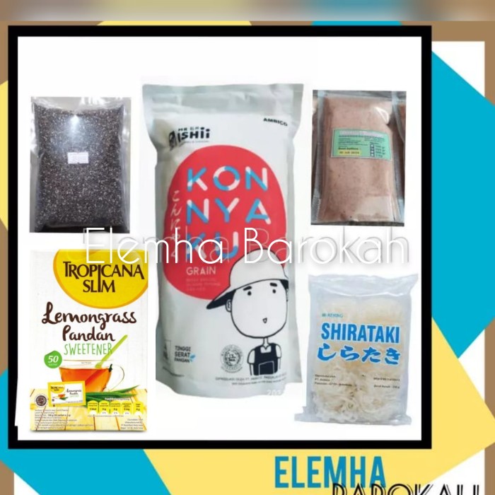 

Denimb Paket Ambico Beras Shirataki 1Kg / Mie Shirataki Kering 250Gr Dll.