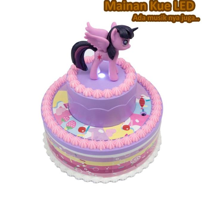 Mainan Kue Ulang Tahun Anak LED Plus Musik