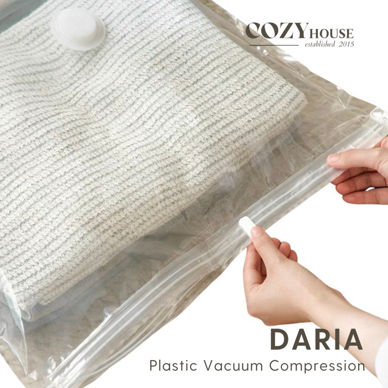 GXCD5894  COZYHOUSE DARIA Plastik Vacum Pakaian Sprei Bedcover / Travel Vacuum Plastic Bedcover Stor