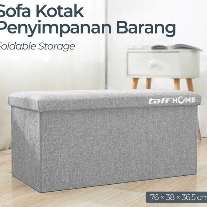 Extra Besar Storage Stool Sofa Lipat Box Container Kotak Penyimpanan
