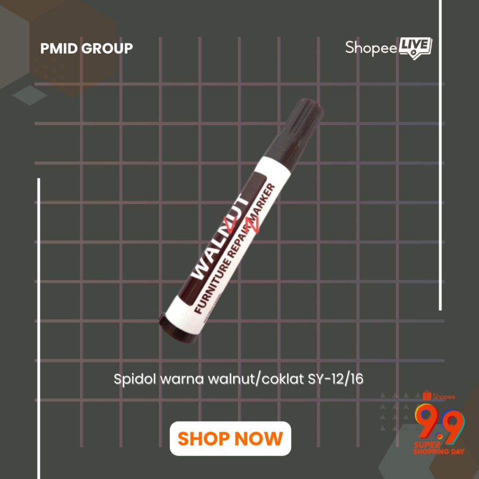 

WWFY2730 spidol warna walnut/coklat SY-12/16