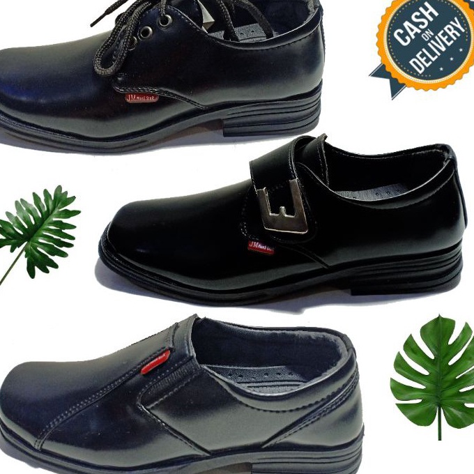 (K49☆] Sepatu Pantofel anak laki laki Pantofel Hitam anak laki laki Sepatu Pantopel anak laki lakivi
