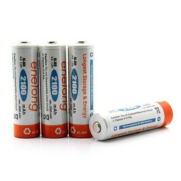 SALE Enelong Battery AA Rechargeable Ni-Mh 2100mAh (4pcs) - Enelong Termurah