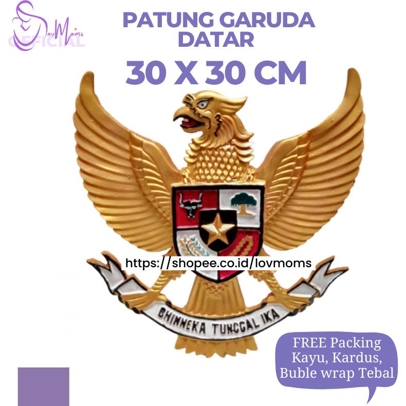 Garuda Pancasila Hiasan Dinding Lambang Fiber Lambang Negara Burung Garuda Gold Fiber 30CM
