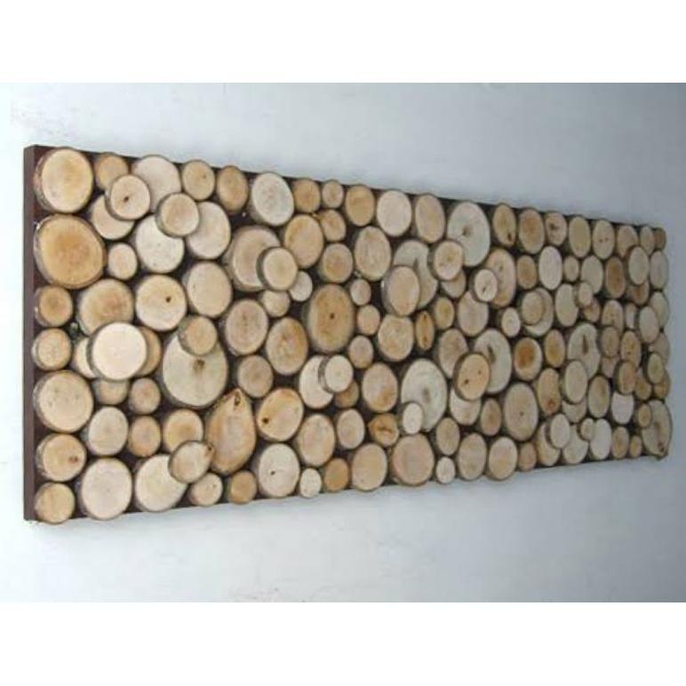 Hiasan dinding kayu bulat