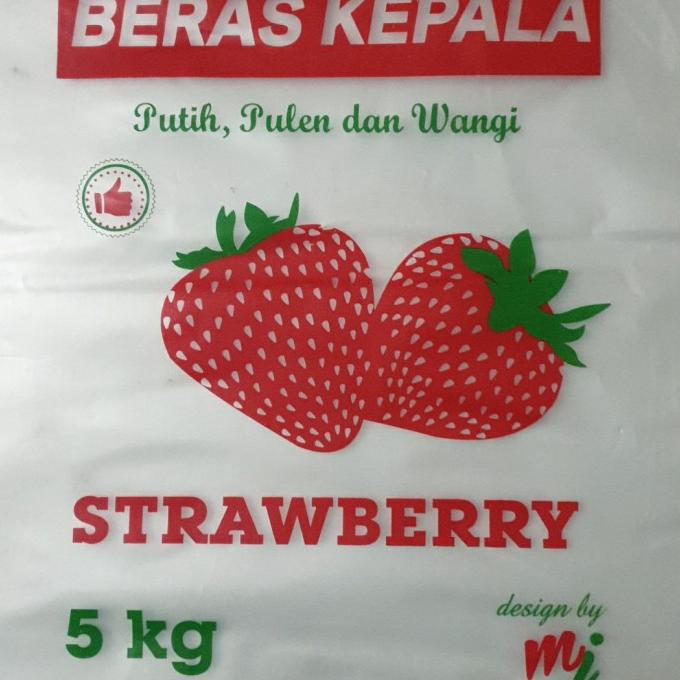 

] Plastik Beras Cap Strawberry 5 kg