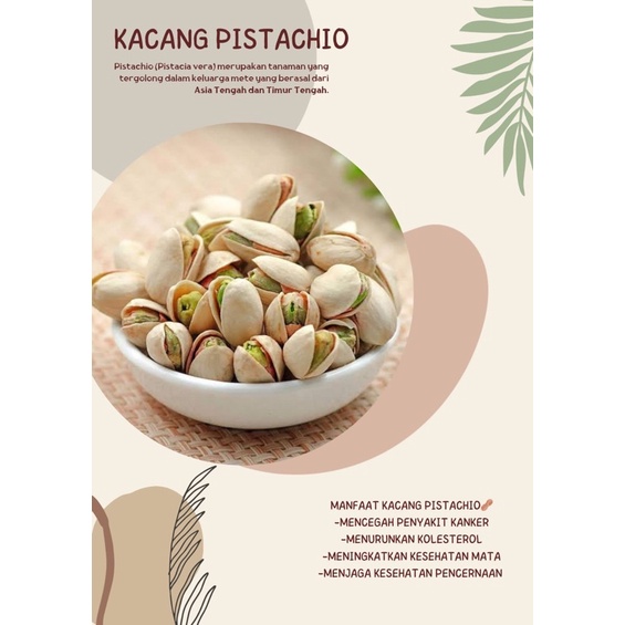 

Pistachio Roasted 1kg kacang Turkey
