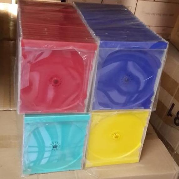 casing tempat cd mika tebal single transparan