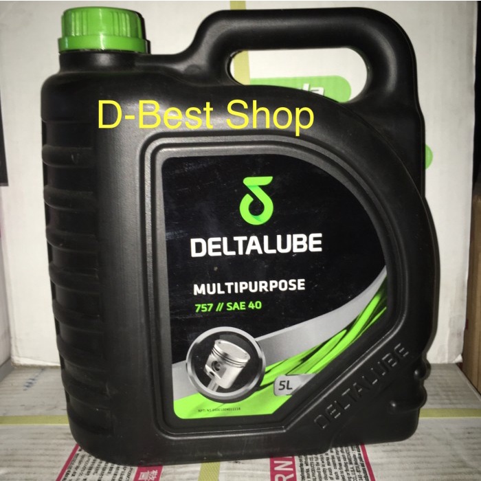 Terlaris Oli Mobil Diesel Deltalube Multipurpose 757 Sae 40 - 5 Liter