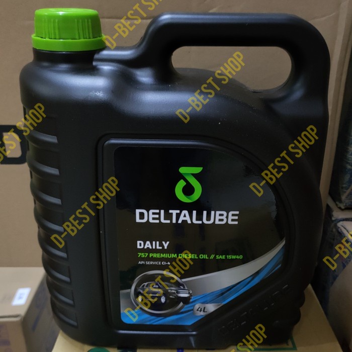 Terlaris Oli Mobil Diesel Deltalube Daily 757 Premium Diesel 15W/40 - 4 Liter