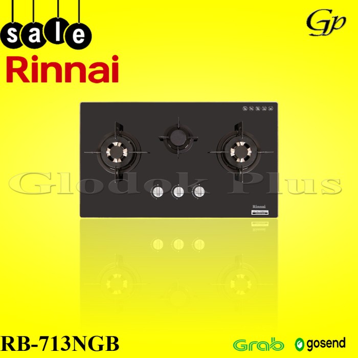 Rinnai Rb 713N Gb Kompor Tanam Gas 713Ngb Rinai 713 N 3 Ngb Kaca