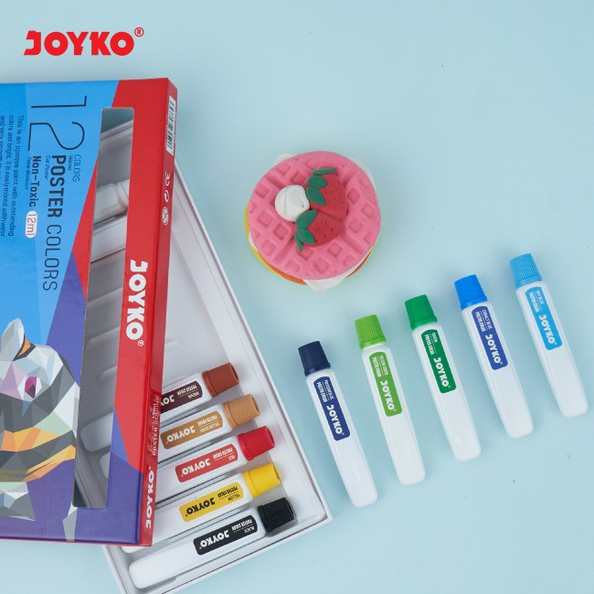 

Cat Poster Joyko Poc-12Ml-12 W Poster Color Isi 12 Warna- Shsnp