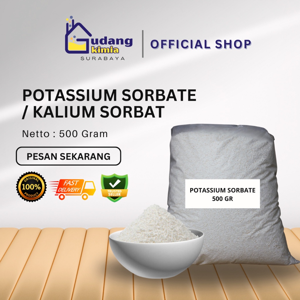 

Pota-ssium Sorbat Food Grade 500 Gram