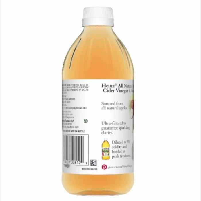 

HEINZ CIDER VINEGAR / CUKA APEL 946ML best price