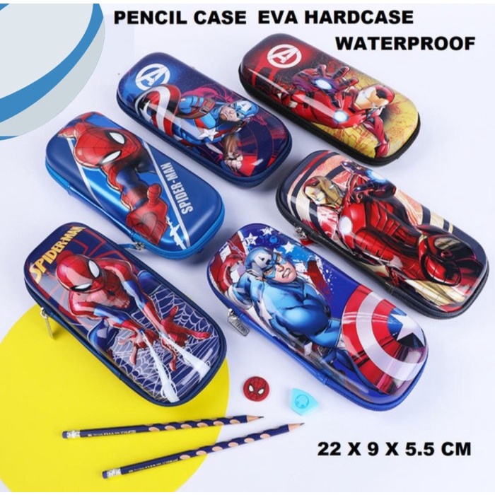 

Terlaris Tempat Pensil 3D Eva Hardcase Karakter Hero Disney Marvel Original