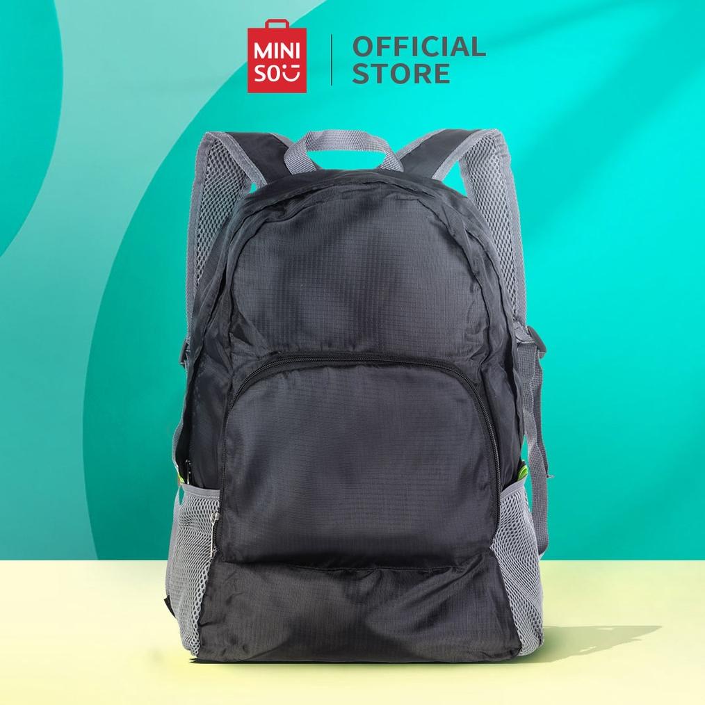 [ CRH ] Miniso Official Foldable Storage Backpack / Tas Ransel Wanita & Pria / Tas Punggung / Tas Se