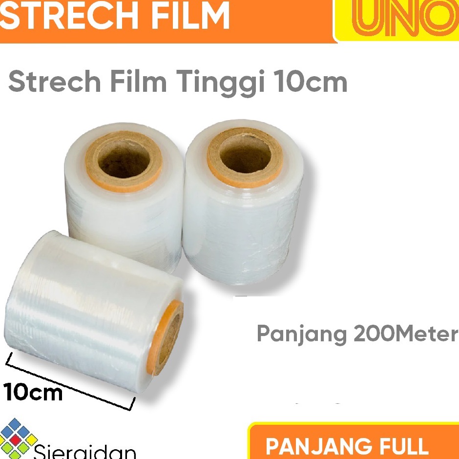 

Makin murah Stretch Film OEM Plastik Wrapping Lebar 10 Cm Panjang 200 Meter Full 17 Micron
